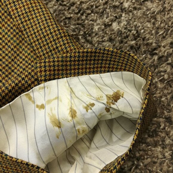 Jack Victor x Saks Sport Coat 100% Italian Cashmere Houndstooth Checked 46R - Picture 10 of 14